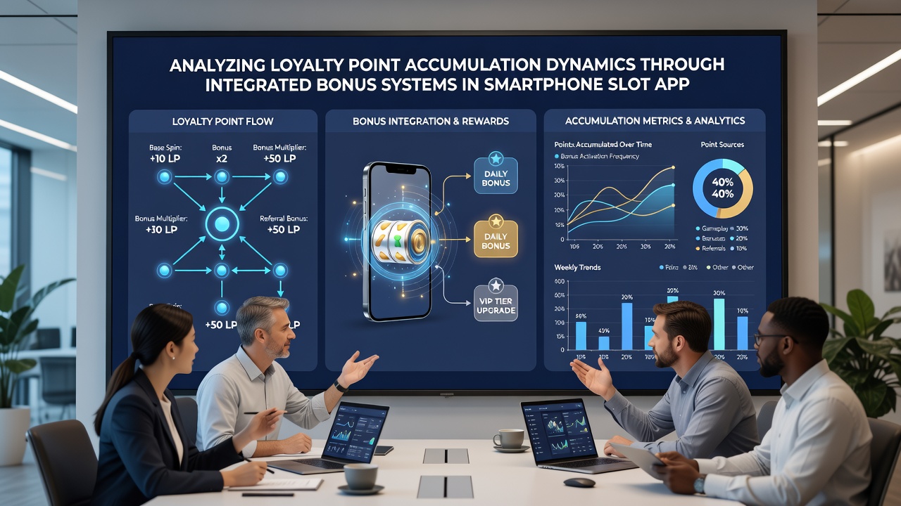 Graph showing loyalty point growth curves linked to bonus activations over multiple sessions