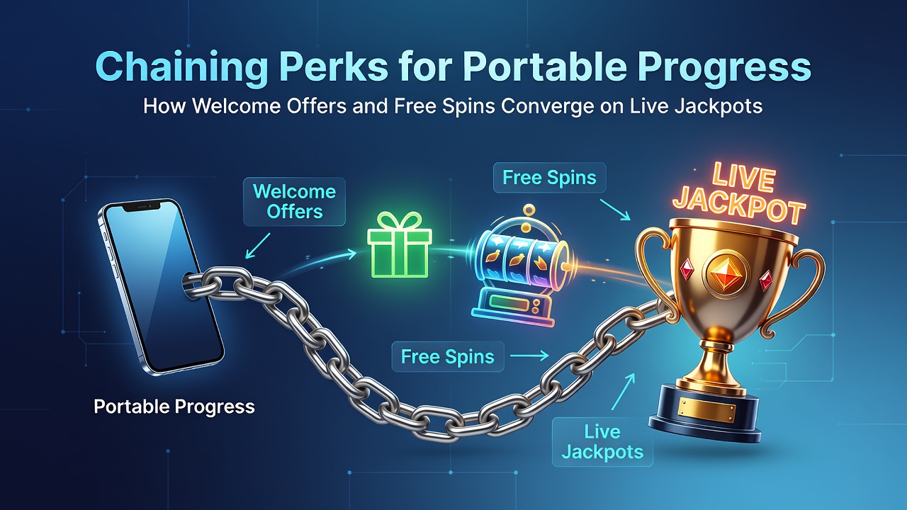 Close-up of mobile screen showing free spins converting into live jackpot contributions