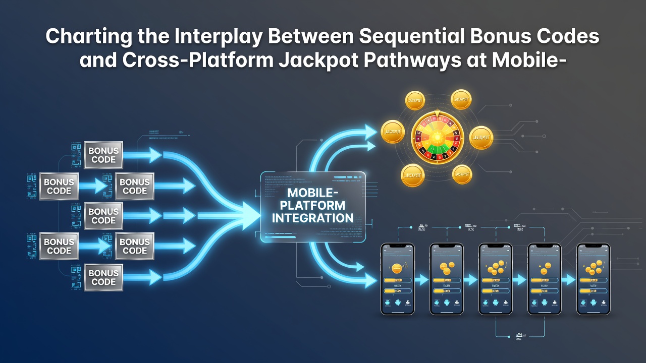 Chart displaying how sequential bonus codes feed into shared jackpot meters across mobile platforms