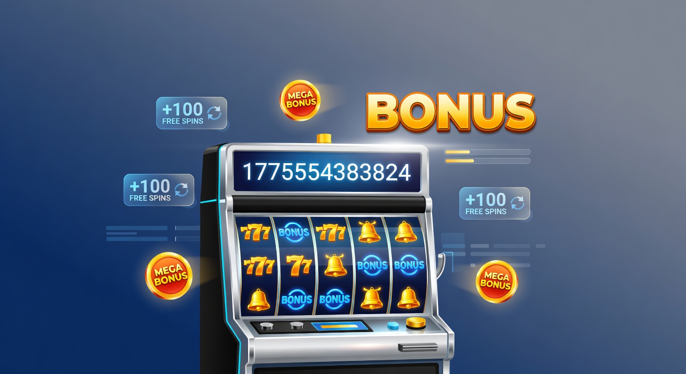 Vibrant graphic showcasing diverse online slots bonuses including free spins, cash matches, and jackpot multipliers on a casino interface